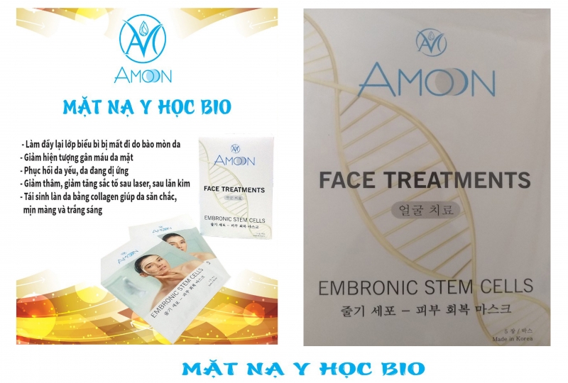 Mặt Nạ Điều Trị Y Học Tái Tạo Tế Bào Từ Tế Bào Gốc Phôi Face Treatment Embronic Stem Cells Mask